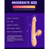 Wibrator-Basia Thtusting Vibrator 2 in 1 Tongue Vibrators USB